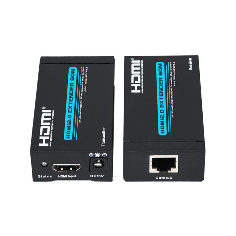 Novo produto V 2.0 extensor HDMI de 60m sobre suporte único cat5e \/ 6 Ultra HD 4Kx2K a 60Hz HDCP2.2